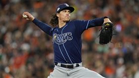 ▲道奇2換2交易來光芒王牌投手葛拉斯諾（Tyler Glasnow）。（圖／美聯社／達志影像）