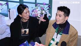 蕭敬騰和老婆林有慧婚後首度同台露面。（圖／記者鄭孟晃攝影）