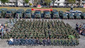 蔡英文勗勉「特四營戰術任務訓練」，邰智源也到場（圖／總統府提供）