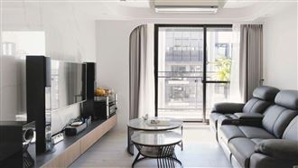 沉穩內斂質感空間　26坪簡約俐落現代風格局設計