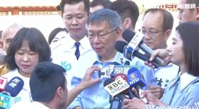 ▲柯文哲參拜觀音山大覺寺並受訪