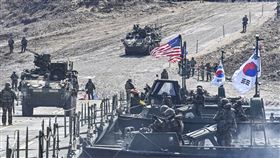 韓美聯合軍演首次納入核作戰演練。（示意圖／美聯社／達志影像）