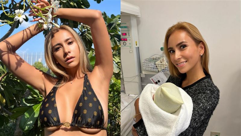 40歲混血辣模當阿嬤　孫子和兒子只差5歲