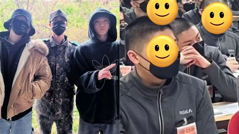 柾國、Jimin軍中近況曝　頂平頭聽課帥爆