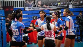 臺北鯨華一掃前役吞敗仗陰霾，終場直落三拿下比賽勝利。（圖／排球協會提供）