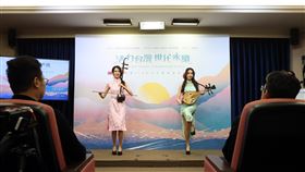 總統府公布113年元旦升旗典禮活動（1）總統府18日舉行記者會，公布中華民國113年元旦升旗典禮活動，會中邀請無(雙)樂團帶來演出。中央社記者鄭傑文攝  112年12月18日