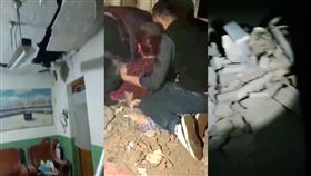 甘肅6.2地震「1小時餘震32次」 周邊平房倒塌傳多人受困（圖／翻攝自微博）