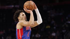 ▲活塞前「狀元」康寧漢（Cade Cunningham）轟生涯新高43分，仍止不住球隊24連敗。（圖／路透社／達志影像）