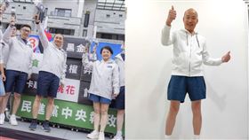  侯友宜,短褲,韓國瑜。（圖／侯辦提供、翻攝自韓國瑜 臉書）