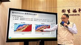 疾管署副主任郭宏偉說明新冠疫情。（圖／記者簡浩正攝影）