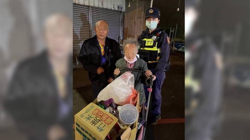台中百齡阿嬤外出迷途　暖警陪走1小時