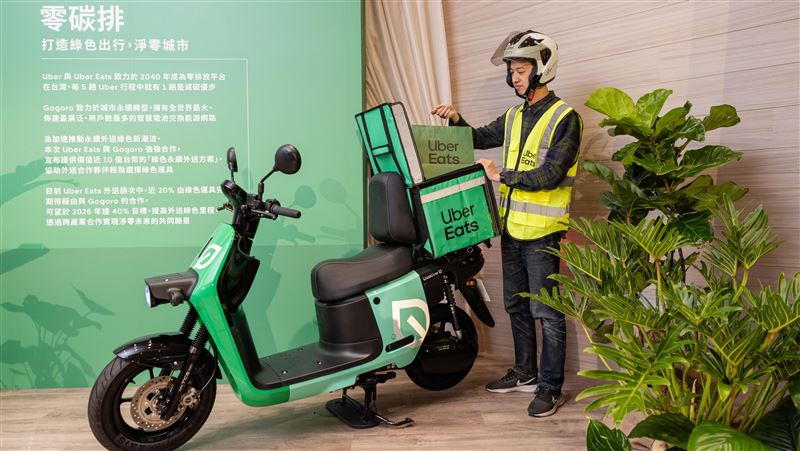 Uber Eats攜手Gogoro 推綠色永續外送方案