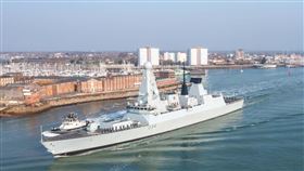 英國「鑽石」防空驅逐艦（HMS Diamond）。英國皇家海軍