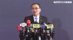 ▲首場總統電視政見會後侯友宜受訪