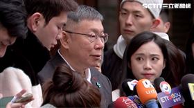 ▲柯文哲出席柯市長「回娘家」-南門市場接受媒體聯訪