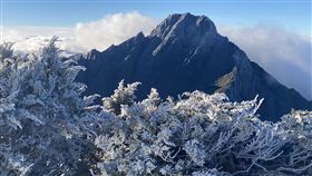 玉山,霧淞,寒流(氣象署 提供)