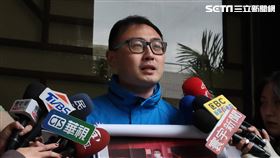 ▲國民黨立委候選人廖先翔赴北檢告發民進黨立委候選人賴品妤和助理林炳泰，涉以國安局在副總統賴清德萬里老家警衛標案，作為助理費。（圖／記者楊佩琪攝）