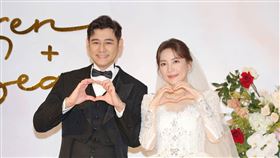 陳熙鋒和老婆Karen補辦婚宴。（圖／記者楊澍攝影）