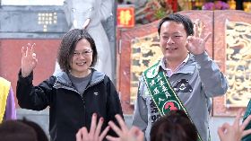 蔡總統南投埔里參香  請選民支持蔡銘