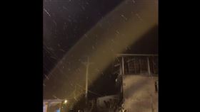 新竹縣尖石鄉後山的新光部落下雪（圖／翻攝自廖賢德臉書）