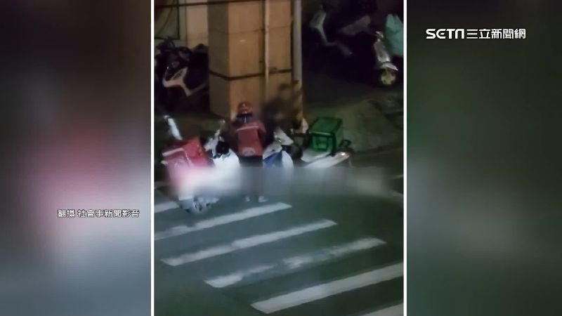 2外送員路邊口角　1人竟騎車衝撞