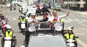 ▲侯友宜0高雄站出來 侯康在眼前-車隊掃街並受訪