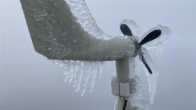 玉山「凍雨」冰封　氣象署：比下雪危險