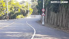 霧峰區吉峰東路朝洋科技大學後山路段，明年元旦速限改為25公里並開始取締。（圖／警方提供）
