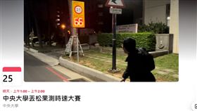 中央大學,松樹,松果,丟松果測速大賽,測速器,投擲,棒球,脫臼,