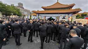黑幫,板殯,公祭,告別式,新北警,太陽聯盟,天道盟,鐵霸,曾盈富，洪瑞宏,麥可哥,記者莊淇鈞攝