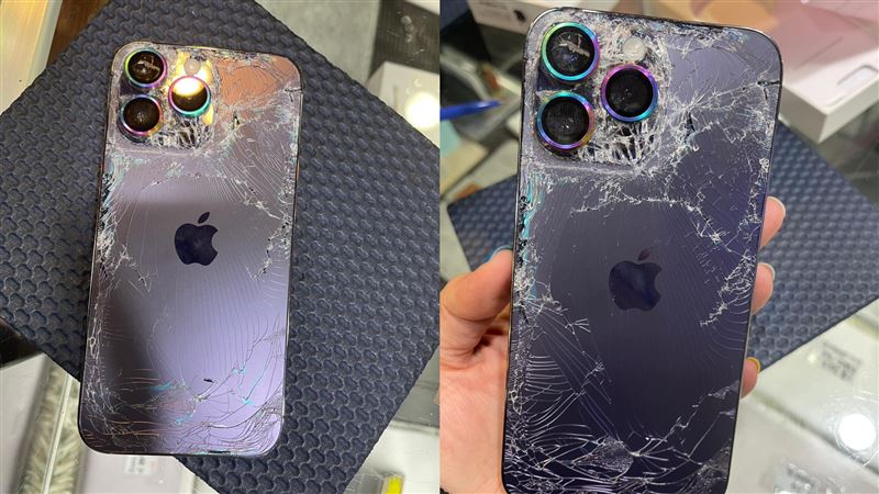 iPhone碎成蜘蛛網　客竟喊：摔軟墊就爆了