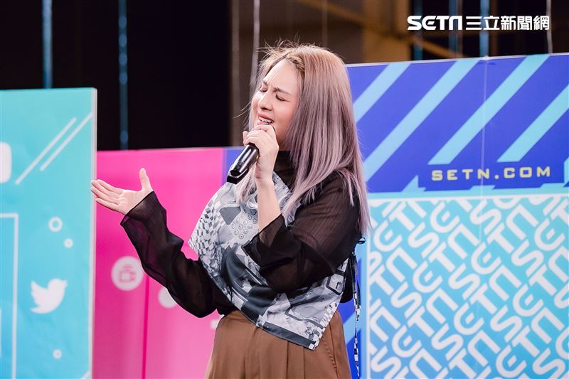 郭靜小記者大明星專訪。（圖／記者楊澍攝影）