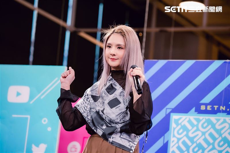 郭靜小記者大明星專訪。（圖／記者楊澍攝影）