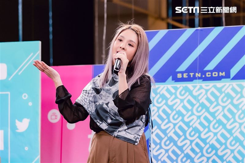 郭靜小記者大明星專訪。（圖／記者楊澍攝影）