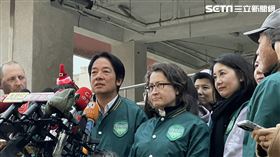 ▲賴清德、蕭美琴出席唱土地的歌，拚咱的希望-台北市場受訪（圖／記者高逸帆攝影）