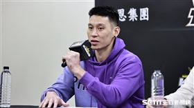 ▲新北國王迎戰寶島夢想家，國王球員林書豪出席賽後記者會。（圖／記者劉彥池攝影）