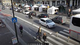 鄒小捷,重機,交通,行人地獄,用路人,行人,禮讓,義大利 翻攝yt