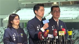 蔣萬安、李四川、林奕華就職周年記者會。