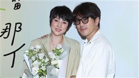 朱芯儀新書「保留那個快樂的自己」發表，老公送上祝福。（圖/記者邱榮吉攝影）