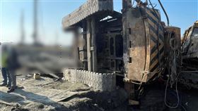 國防部軍備局工程營產中心,吊車,工人,救護（圖／翻攝畫面）