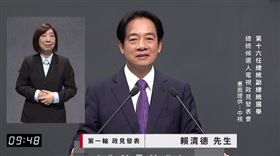 ▲第二場總統政見會第一輪賴清德