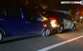 苗栗警車遭追撞　阿北酒駕還想肇事逃逸（圖／翻攝畫面）