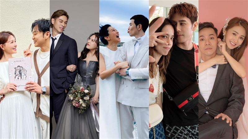 盤點年度超甜喜事　這2對假戲真做結婚了