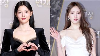 SBS大賞紅毯一片黑　李聖經純白禮服吸睛