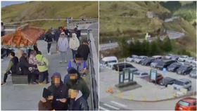 合歡山武嶺（圖／翻攝自合歡山武嶺亭即時影像、合歡山遊客服務中心即時影像）