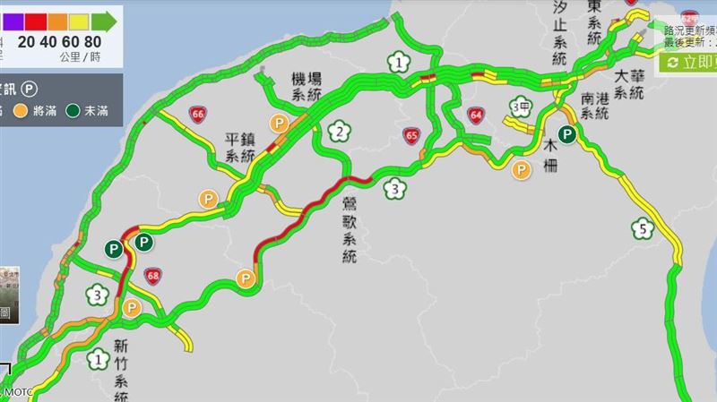 元旦連假首日！「2路段紅爆」塞到下午3點