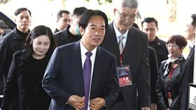 ▲賴清德抵辯論會場（圖／記者邱榮吉攝影）