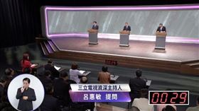 ▲總統辯論會三立電視資深主持人呂惠敏