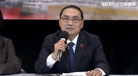 ▲侯友宜朱立倫辯論會後記者會