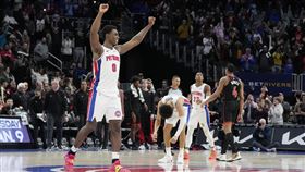 ▲活塞中斷史上最慘28連敗，暴龍隊成為苦主。（圖／美聯社／達志影像）